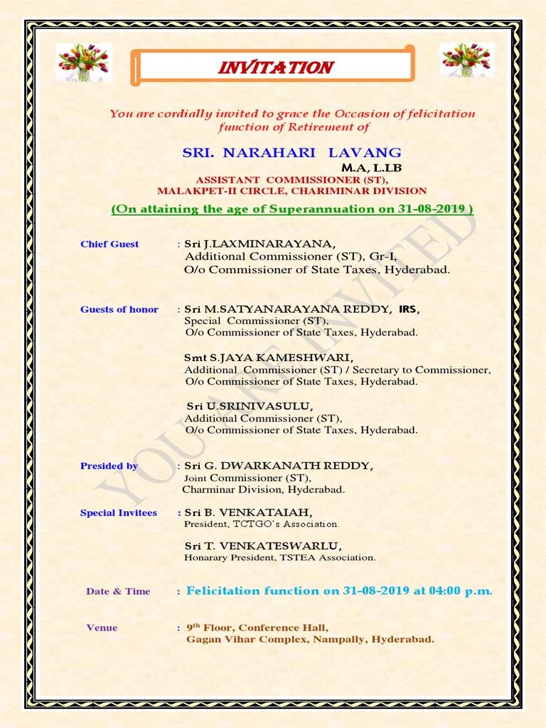 PDF Invitation | PDF