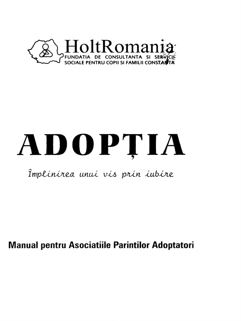 Adoptia. Implinirea Unui Vis Prin Iubire PDF | PDF