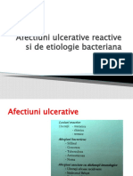Afectiuni ulcerative reactive si de etiologie bacteriana-stagiu