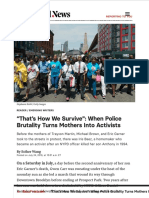 "That's How We Survive: When - Police - Brutality - Turns - Mothers - Into - Activists