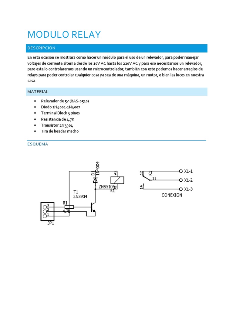 Modulo Relay PDF | PDF