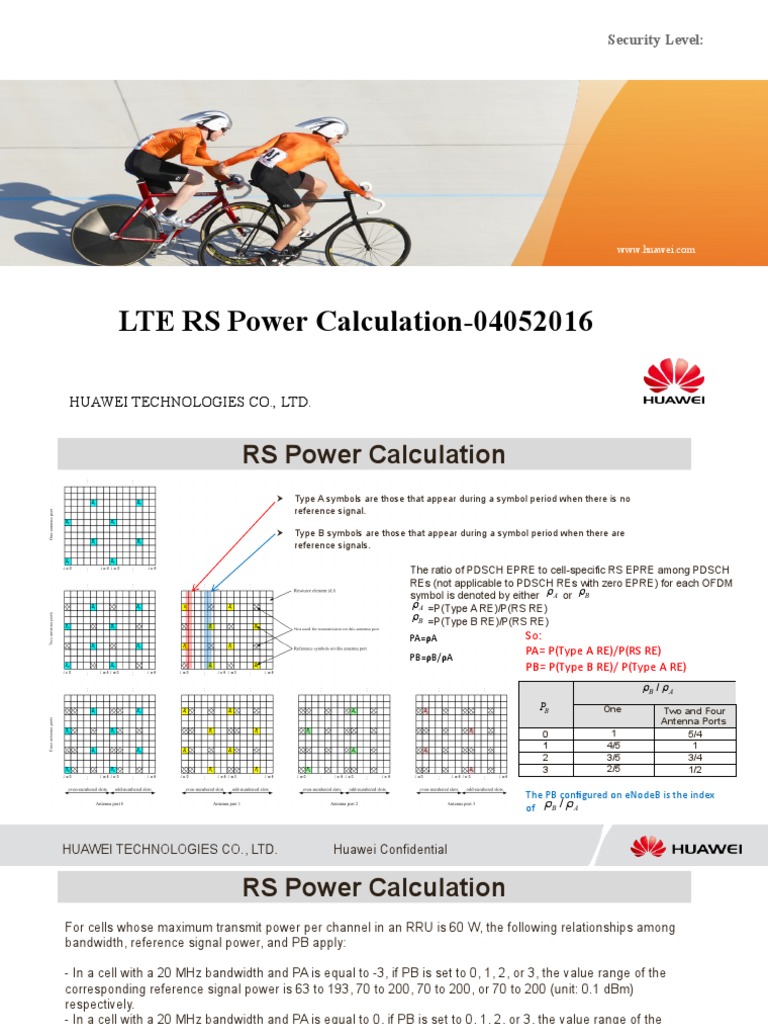 LTE Reference Signal Power Calculation | PDF | Bandwidth (Signal ...