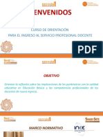 Curso de orientación para el ingreso al servicio profesional docente