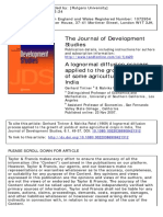 The Journal of Development Studies: To Cite This Article: Gerhard Tintner & Malvika Patel (1969) A Lognormal Diffusion