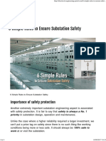 6 Simple Rules To Ensure Substation Safety