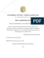 Análisis de Herramientas Administrativas-Financieras para La Toma de Decisiones