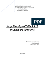 Jorge Manrique COPLAS A LA MUERTE DE SU PADRE 
