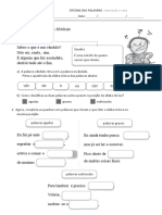 Classificar Sílabas Onomatopeias Adjetivos