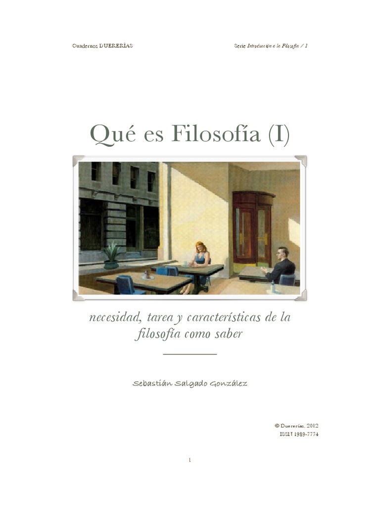 Qué Es Filosofía PDF | PDF | Razón | Conocimiento