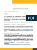 Curso: Administración Financiera: Módulo 3