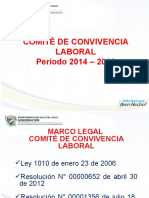 INFORMACIÓN COMITÉ DE CONVIVENCIA LABORAL 2014.ppsx