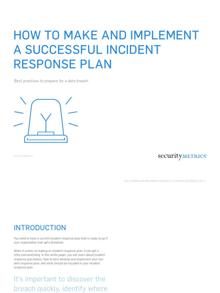 7 Steps how to set up a robust incident response plan
