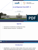 Classification and Regression Trees (CART - I) : Dr. A. Ramesh