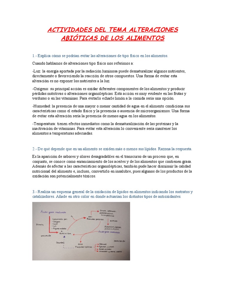 Prevención de Alteraciones en Alimentos | PDF | Nitrito | Enzima