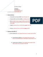 Week 14 Learning Guide - Nervous Tissue ANS 