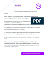 Deficiency Classification