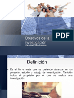 Objetivo de La Investigacion PDF