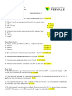 Lista de Exercícios 5 - Taxas 2