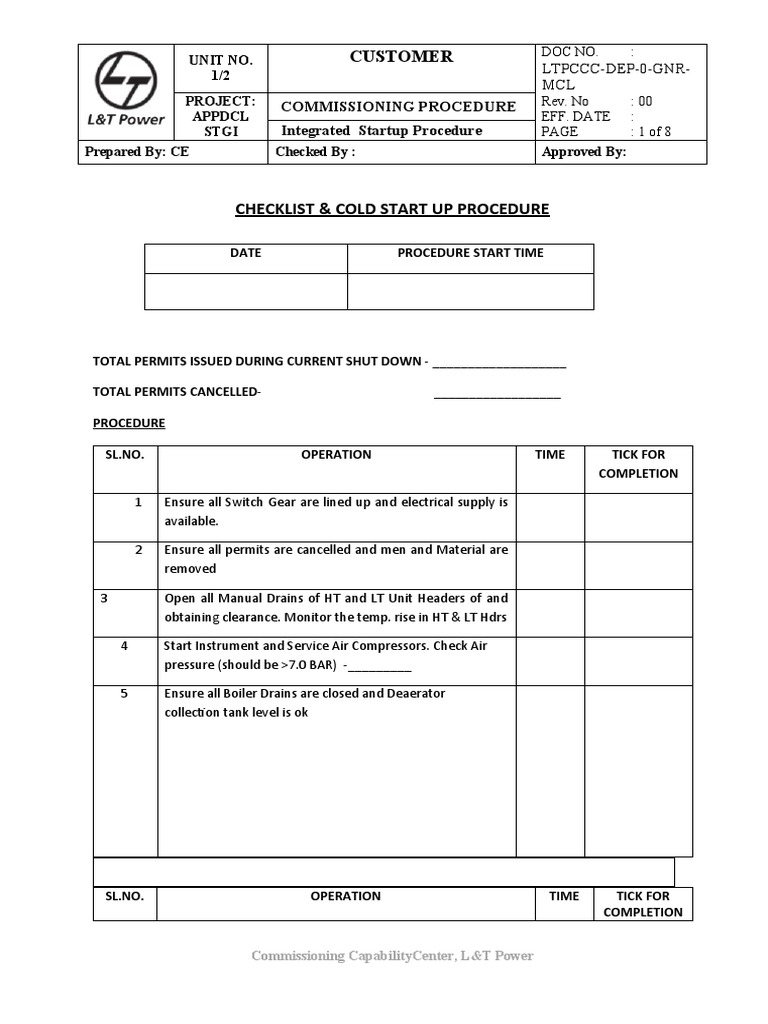 Integrated Startup Commissioning Guide | PDF | Pump | Valve