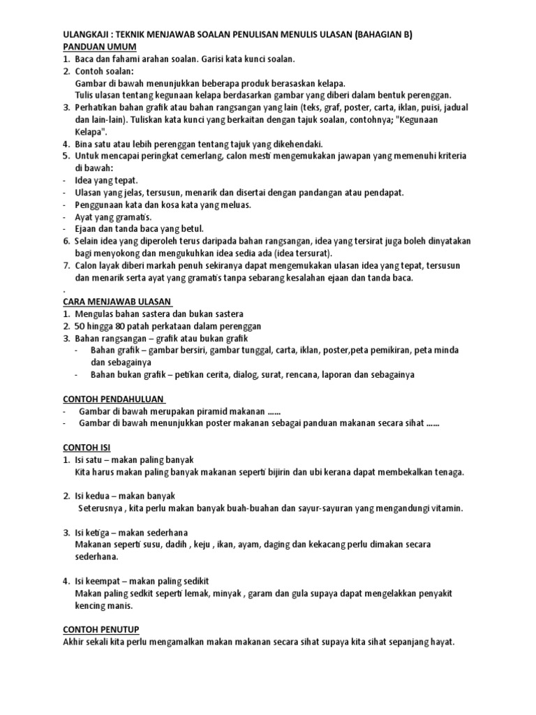 Nota Ulasan Upsr Pdf