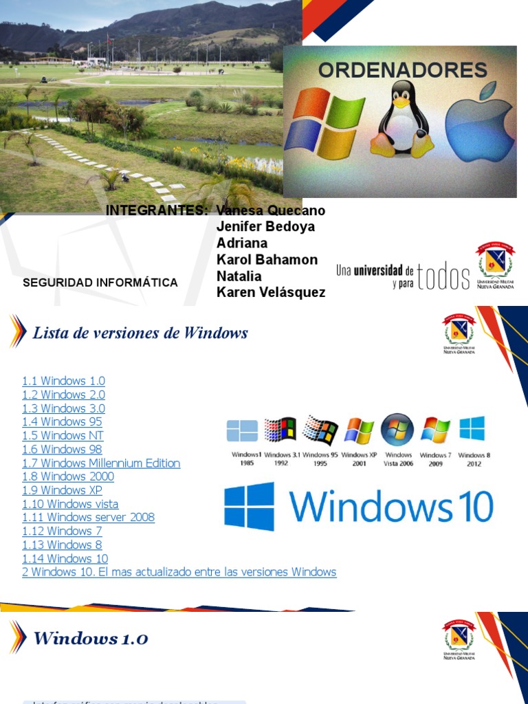 Evolución de versiones de Windows | PDF | Microsoft Windows | Windows 10