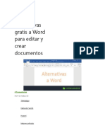 Alternativas Gratis A Word para Editar y Crear Documentos