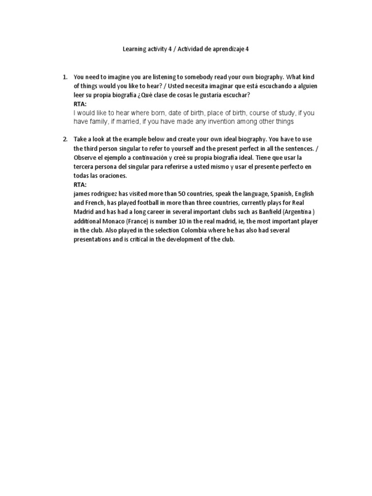 Learning Activity 4.. | PDF | Career & Growth | Foreign Language Studies