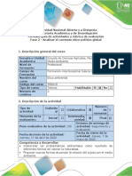 Guía de Actividades y Rúbrica de Evaluación - Fase 2 - Analizar El Contexto Ético-Político Global PDF
