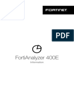 Fortianalyzer 400E: Information