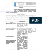 Procedimiento de Tareas de Alto Riesgo Lavado de Fachada