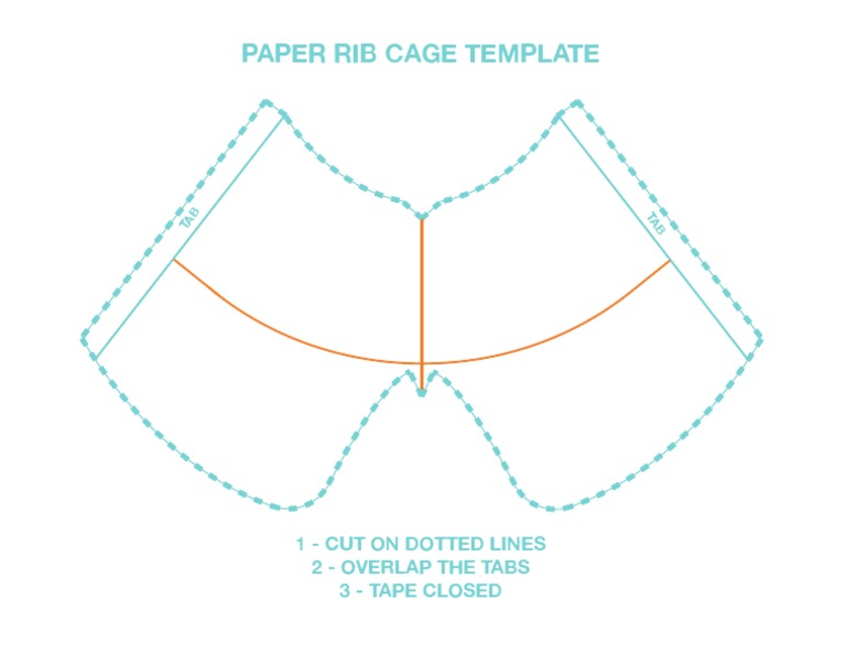 Paper Rib Cage Template Guide | PDF