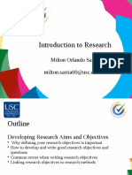 Introduction To Research: Milton Orlando Sarria Milton - Sarria00@usc - Edu.co