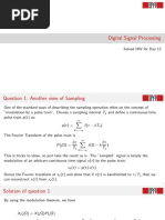 Digital Signal Processing: Solved HW For Day 12