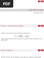 Digital Signal Processing: Solved HW For Day 9