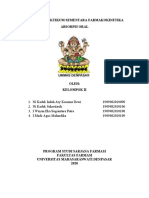 LAPORAN PRAKTIKUM SEMENTARA FARMAKOKINETIKA ABSORPSI ORAL Kelompok II