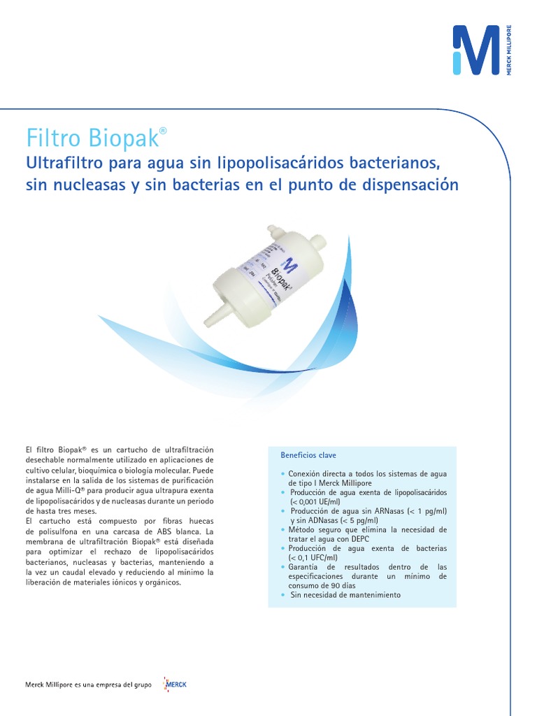 Biopack Filtrob Final de Agua | PDF | Lipopolisacárido | Agua