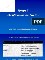 Tema 5 CLASIFICACIÓN DE SUELOS URP