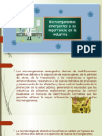 Microorganismos Emergentes y Su Importancia en La Industria.