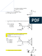 Ecuaciones de equilibrio y tensiones en sistemas estáticos de menos de