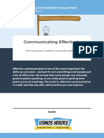 Workbook - Communicating Effectively