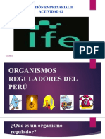 Tarea de Organismos Reguladores en El Peru