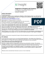 Journal of Financial Management of Property and Construction