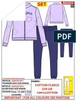 Cotton Fleece 220 GR 100%COTTON: Important: For All Colours See Pantone