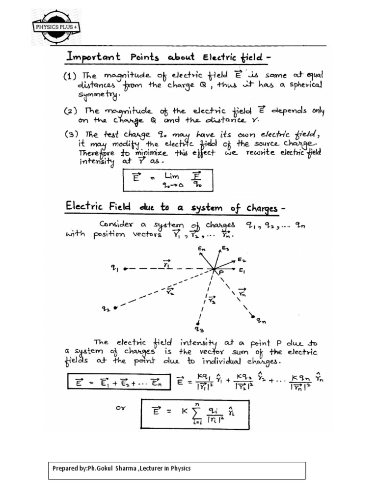 Part 5 Electric Field | PDF