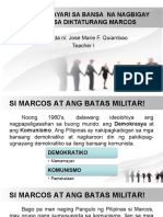 Mga Pangyayari Sa Bansa Na Nagbigay Wakas Sa Diktaturang Marcos - January 27, 2020