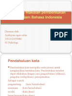 Ringkasan Makalah Pembentukan Kata Dalam Bahasa Indonesia
