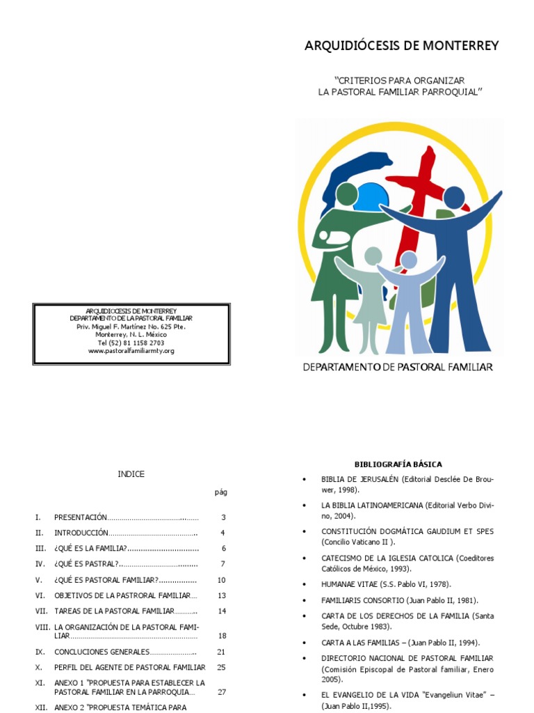 Criterios para la Pastoral Familiar Parroquial | PDF | Iglesia Católica ...