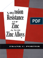 Zinc Resistance to Corrosion