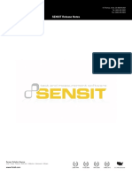SENSIT Release Notes