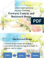 Curriculum Approaches in Language Teaching:: Forward, Central, and Backward Design